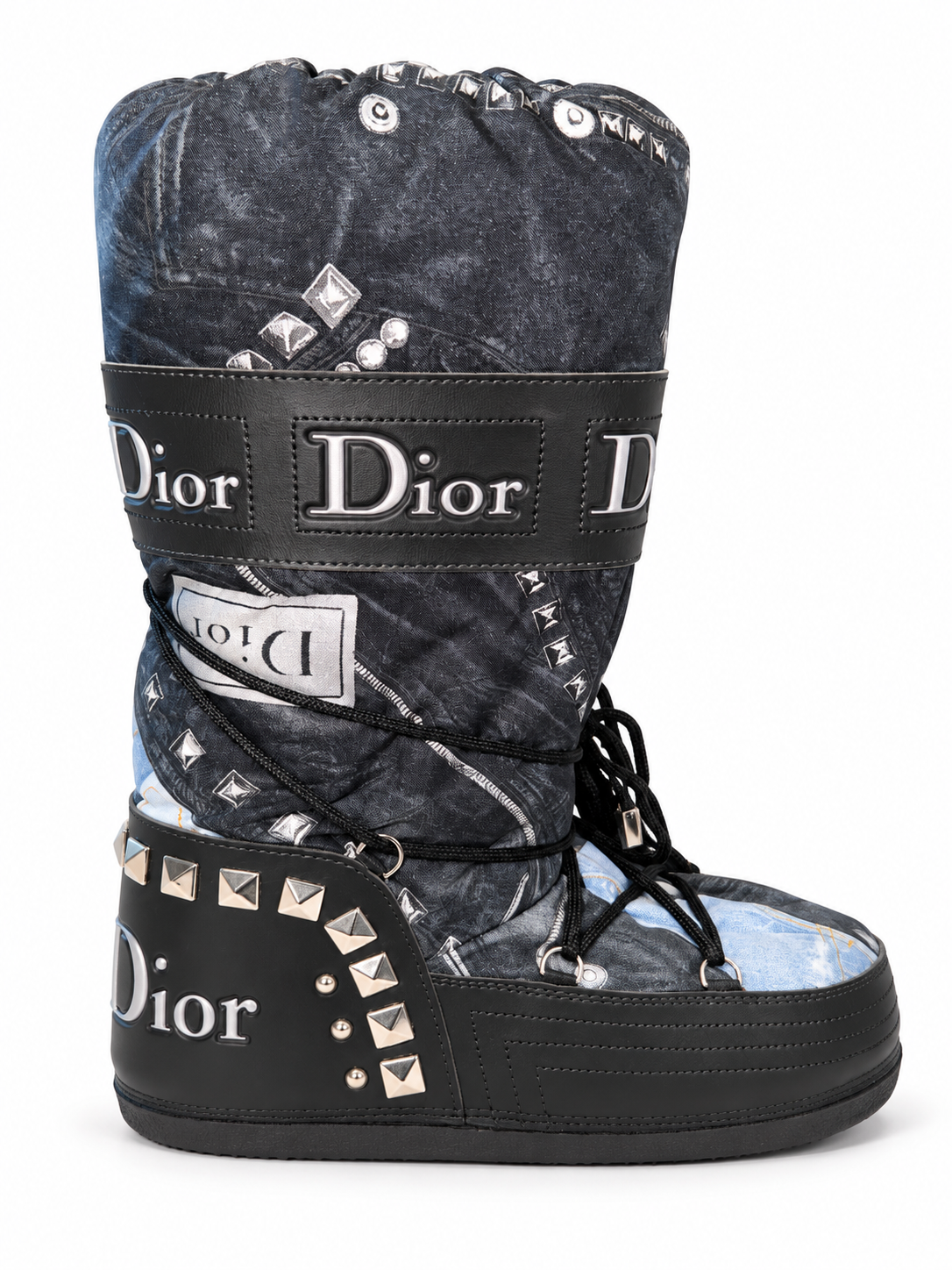 DIOR DENIM SKI BOOTS