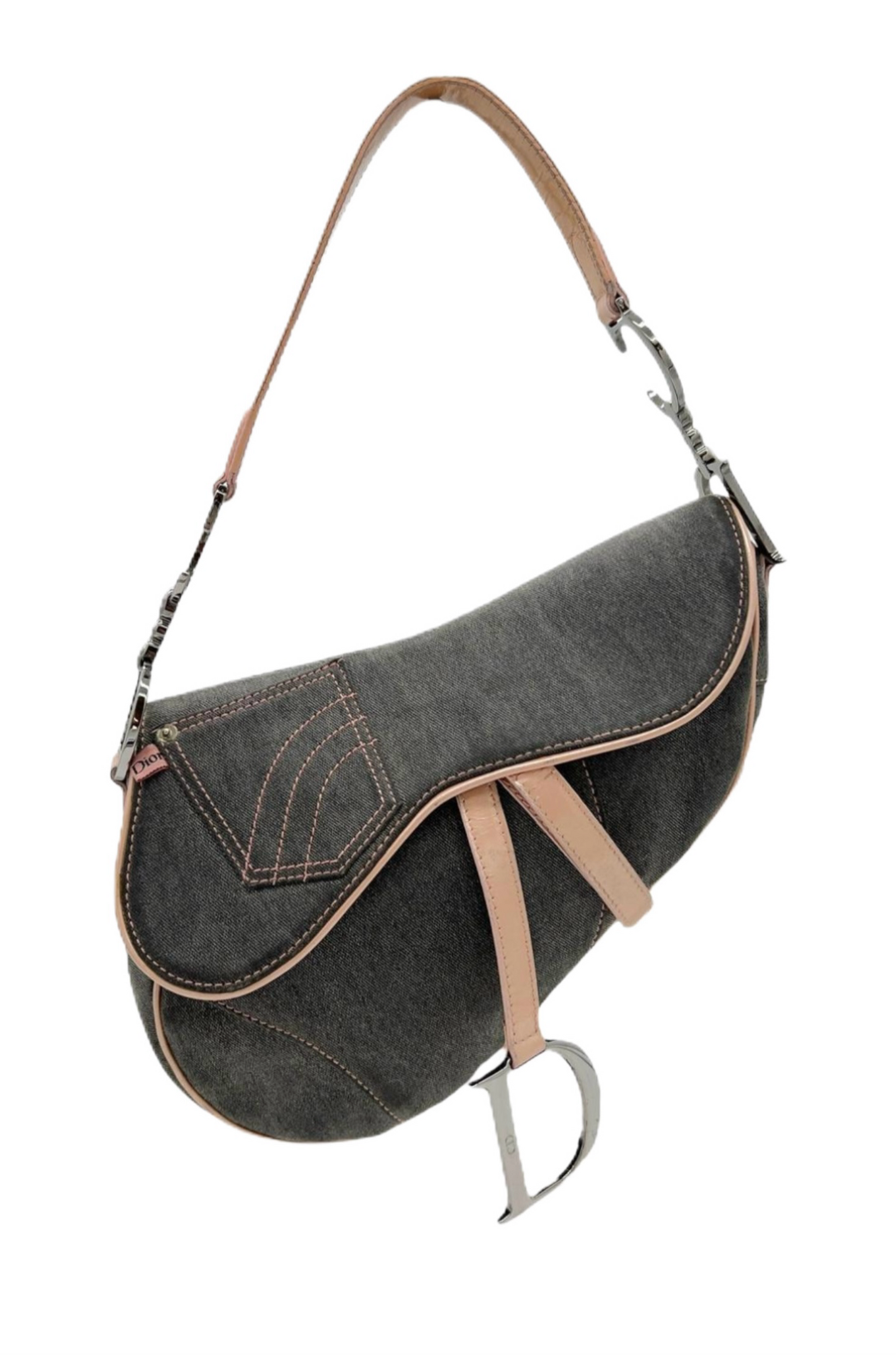 Denim Dior Saddle Bag