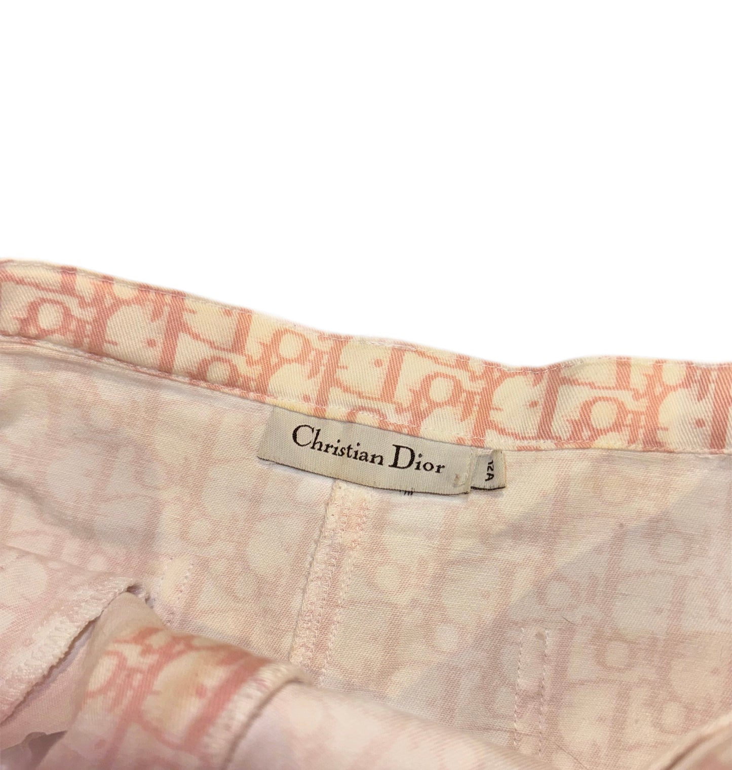 DIOR PINK MONOGRAM MINI SKIRT