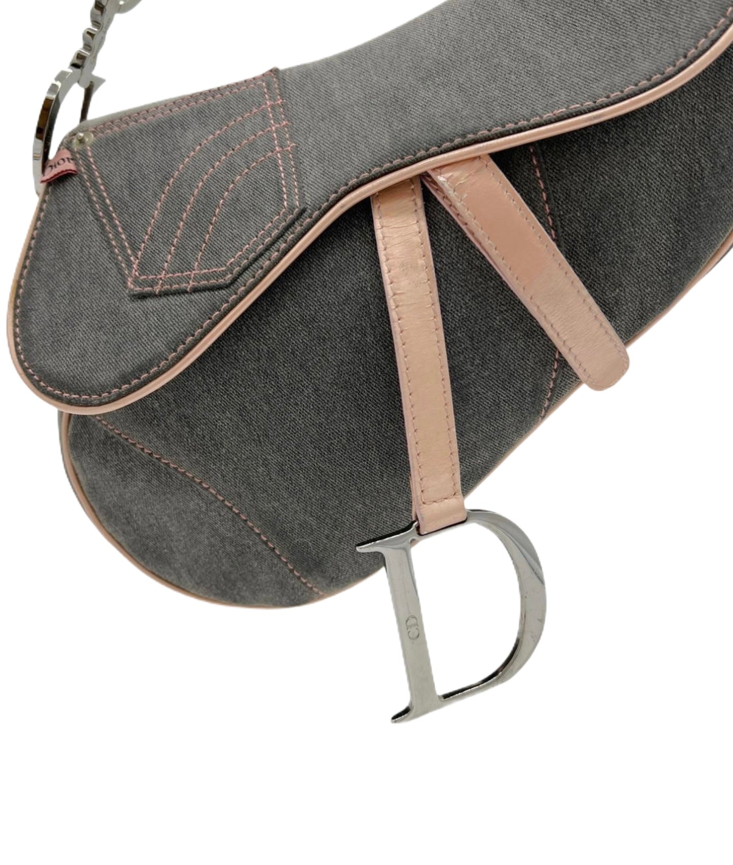 Denim Dior Saddle Bag