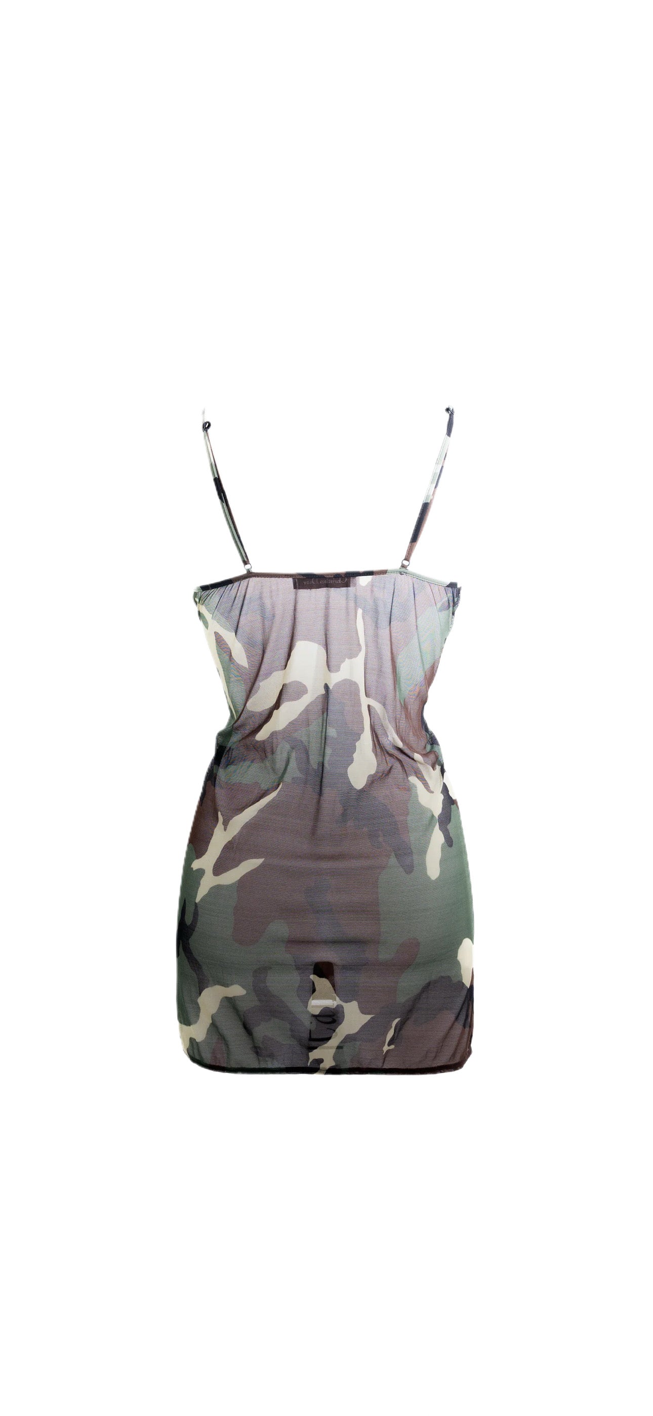DIOR CAMO SLIP DRESS