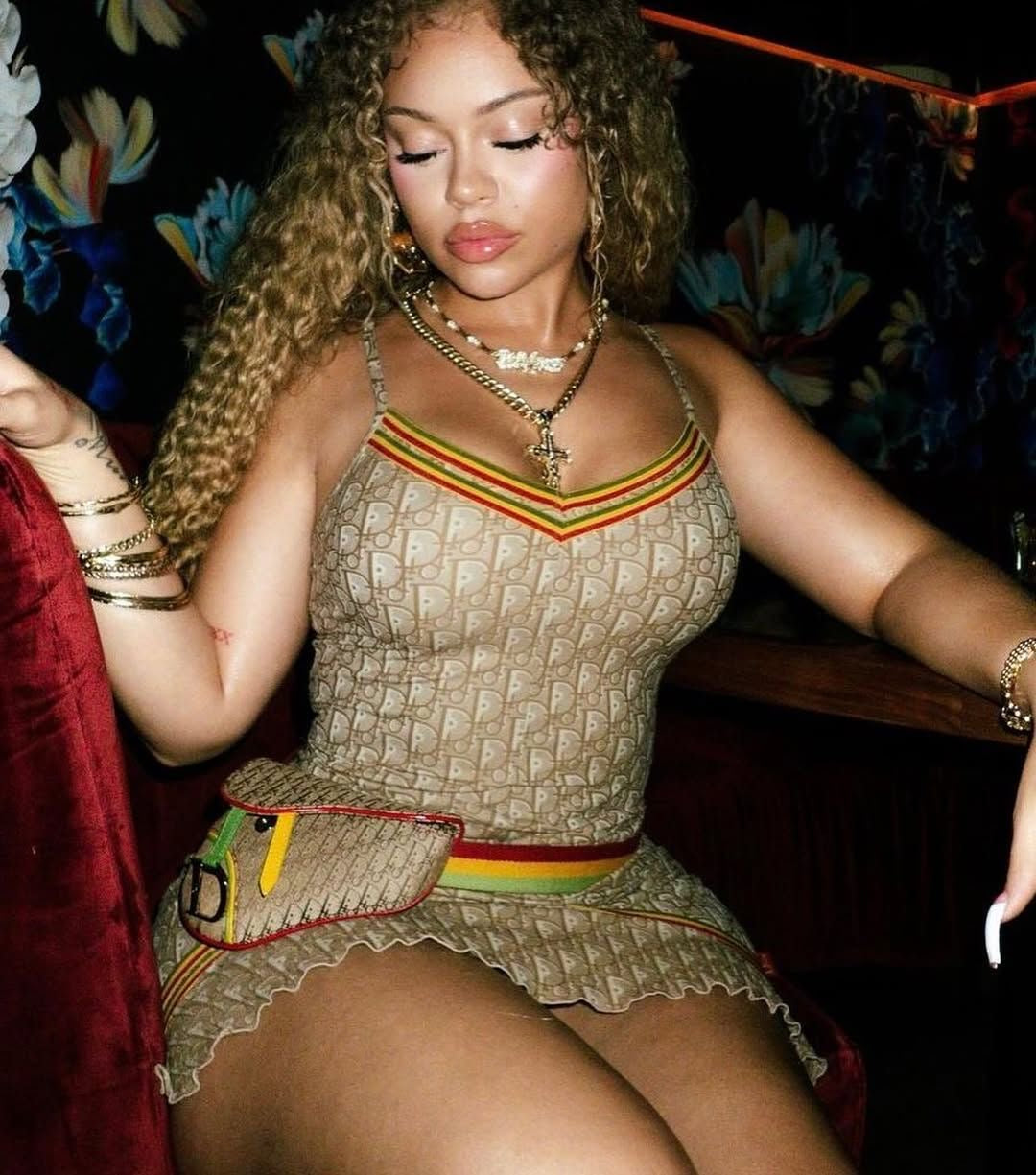 DIOR GALLIANO RASTA DRESS