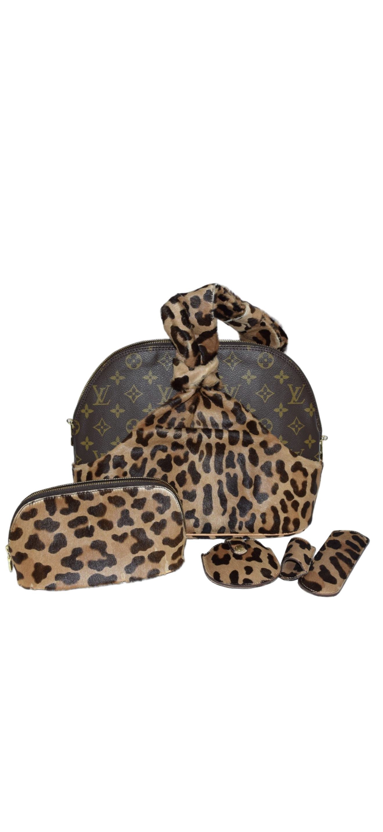 LOUIS VUITTON X ALAIA LEOPARD ALMA BAG
