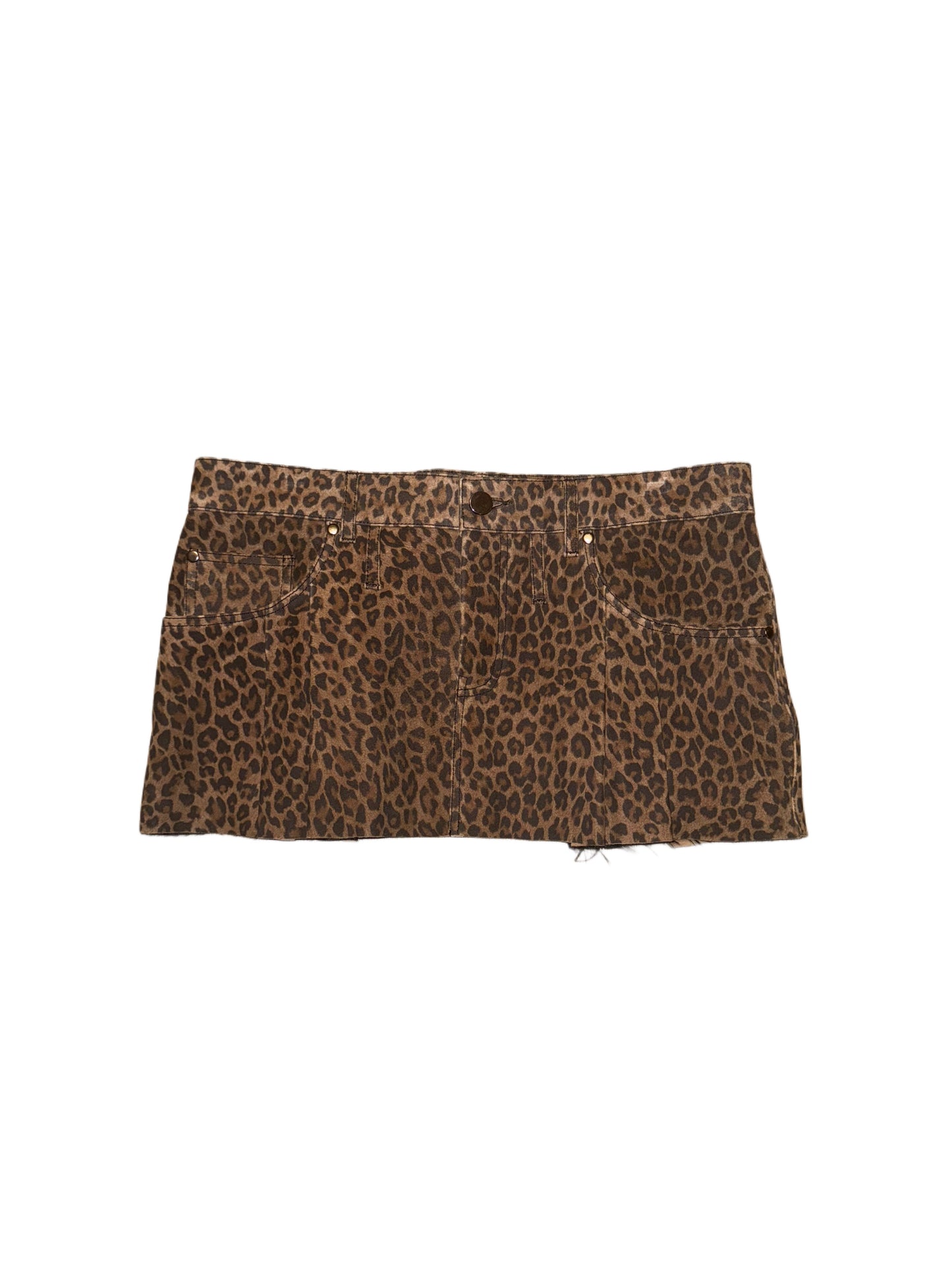 Cheetah print skirt