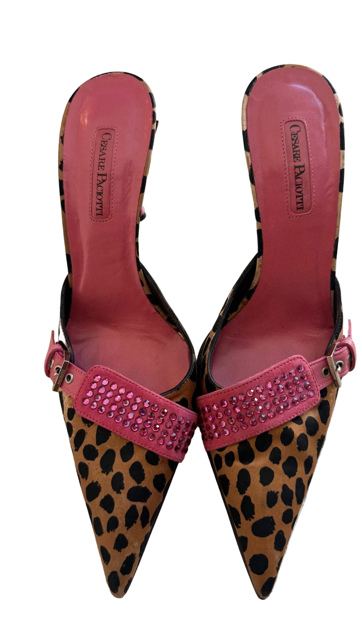 CESARE PACIOTTI LEOPARD HEELS