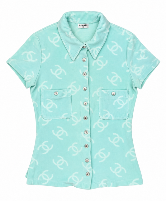 CHANEL VELOUR TOP
