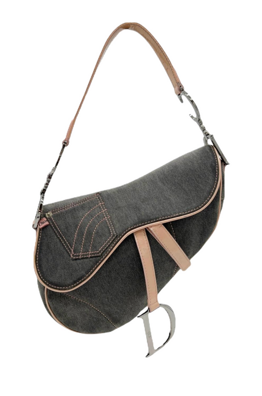Denim Dior Saddle Bag