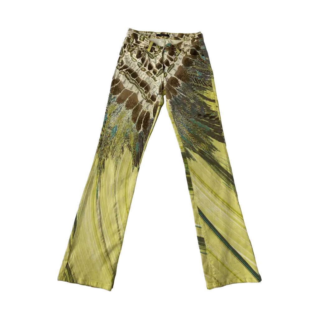 ROBERTO CAVALLI FEATHER PANTS