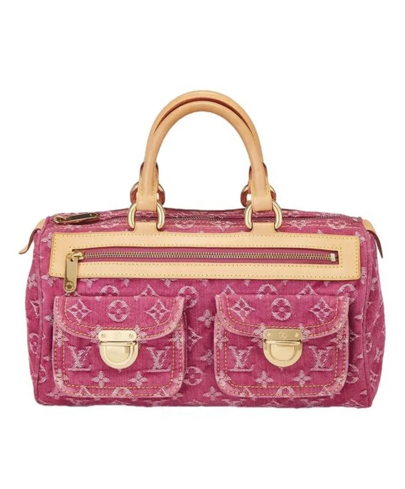 Louis Vuitton Pink Denim Bag