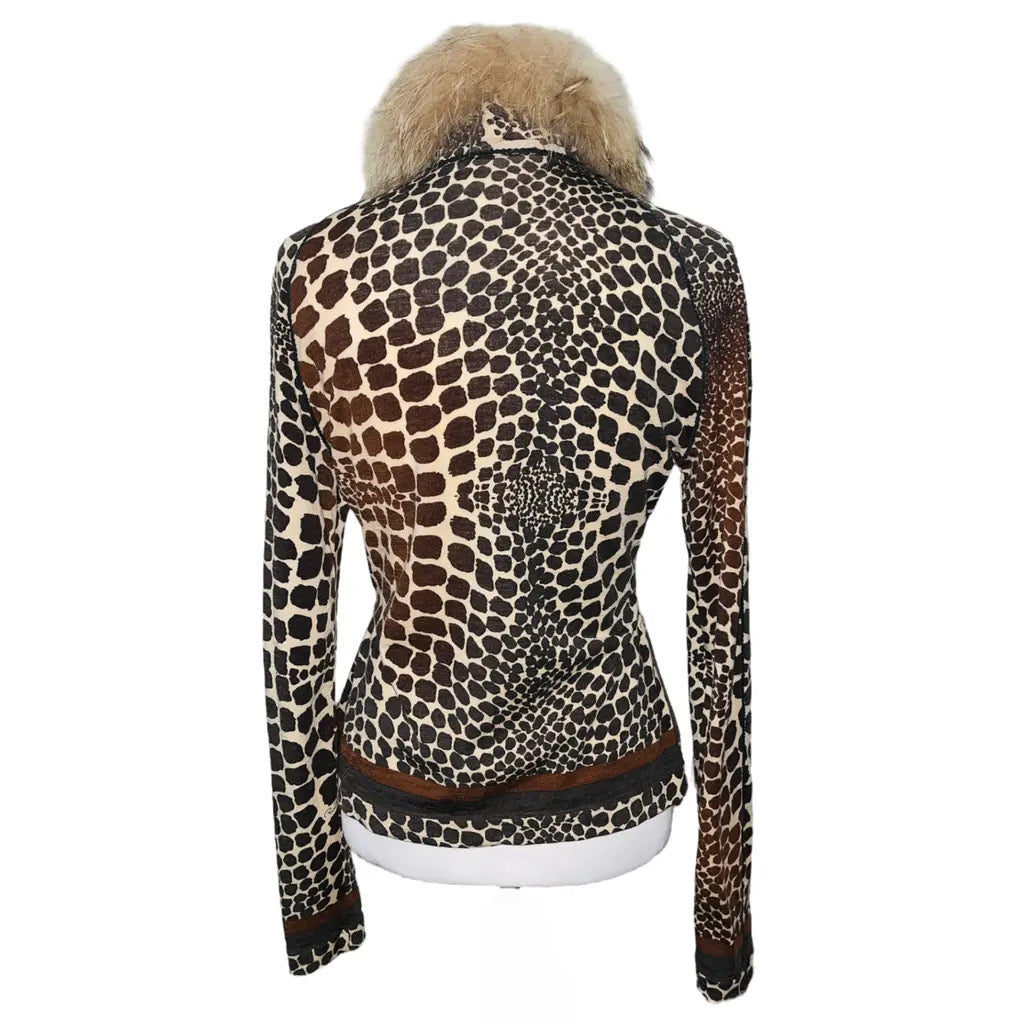 ROBERTO CAVALLI GIRAFFE CARDIGAN