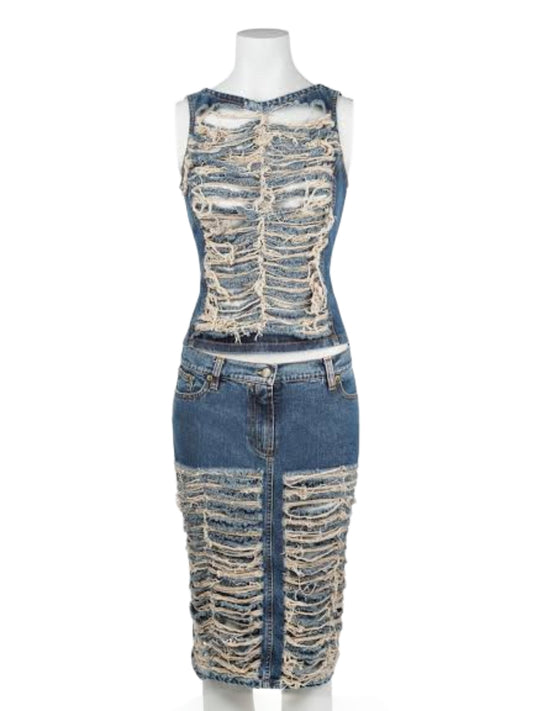 PLEIN SUD DENIM SET