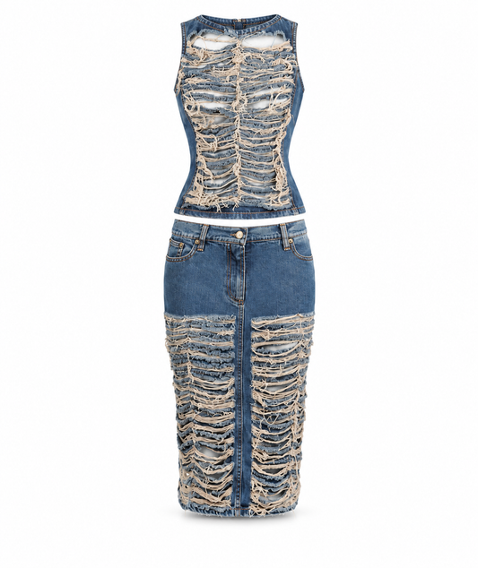 PLEIN SUD DENIM SET