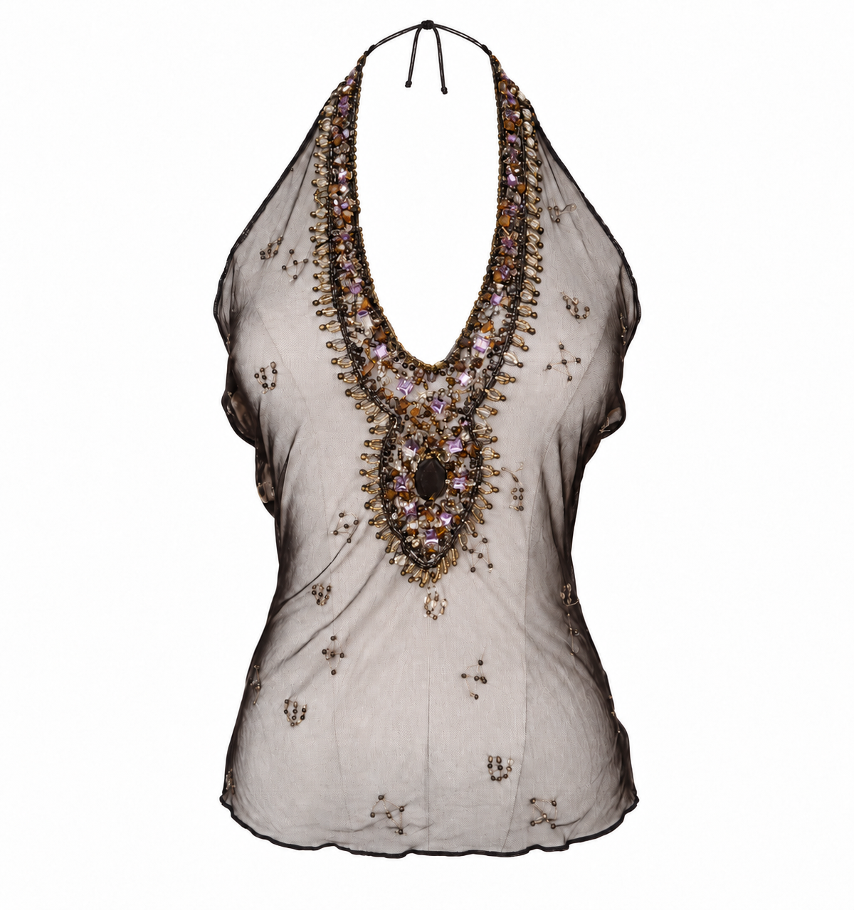 PINKO SEQUENCE MESH TOP