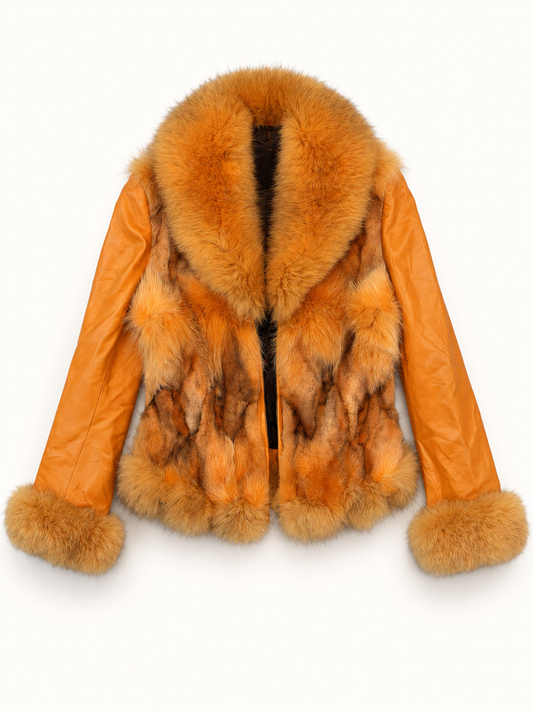 FUR & LEATHER COAT