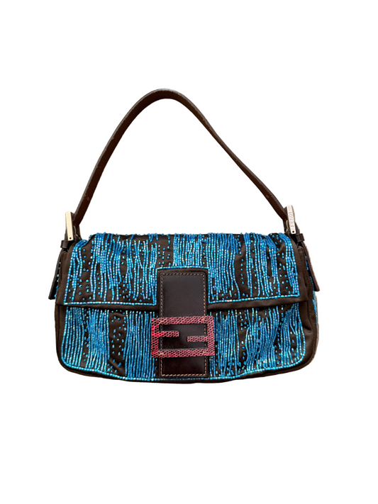 FENDI BEADED BAGUETTE BAG