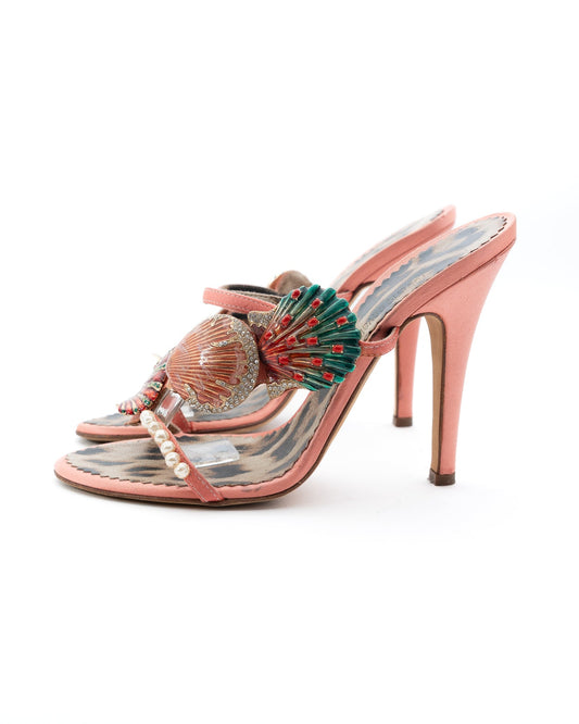 ROBERTO CAVALLI SHELL HEELS