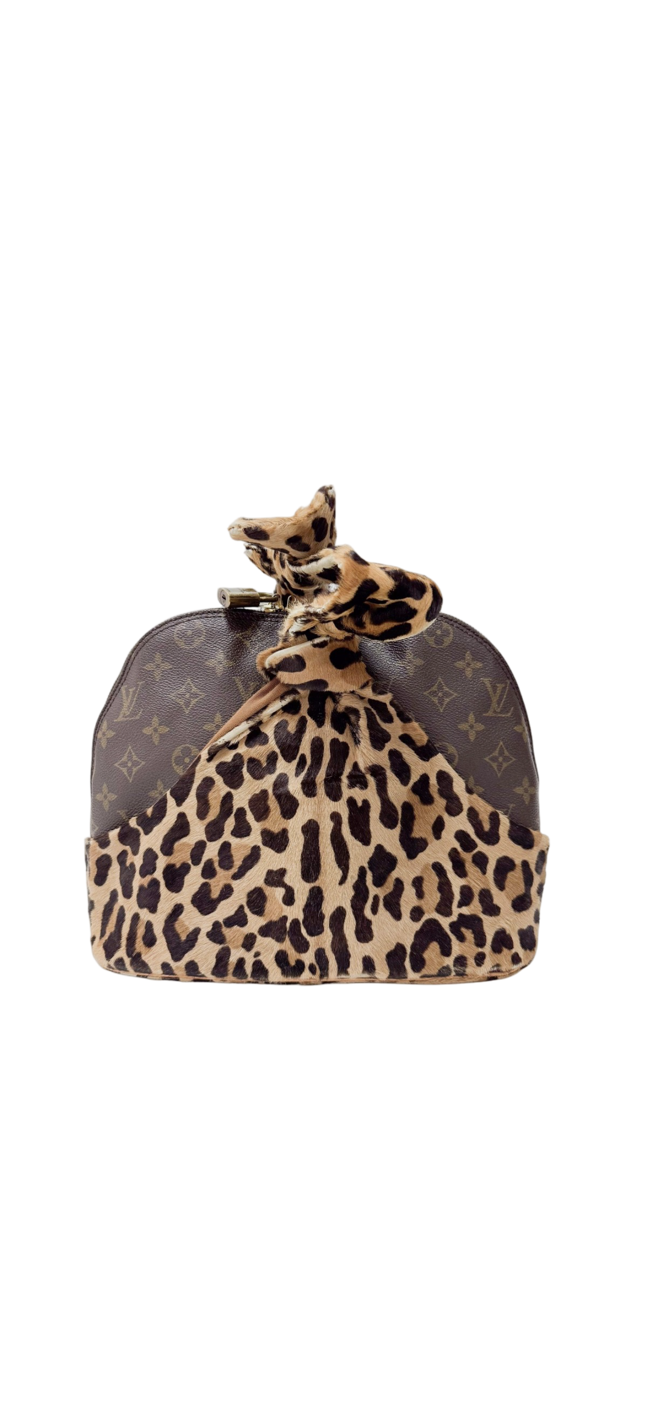 LOUIS VUITTON X ALAIA LEOPARD ALMA BAG