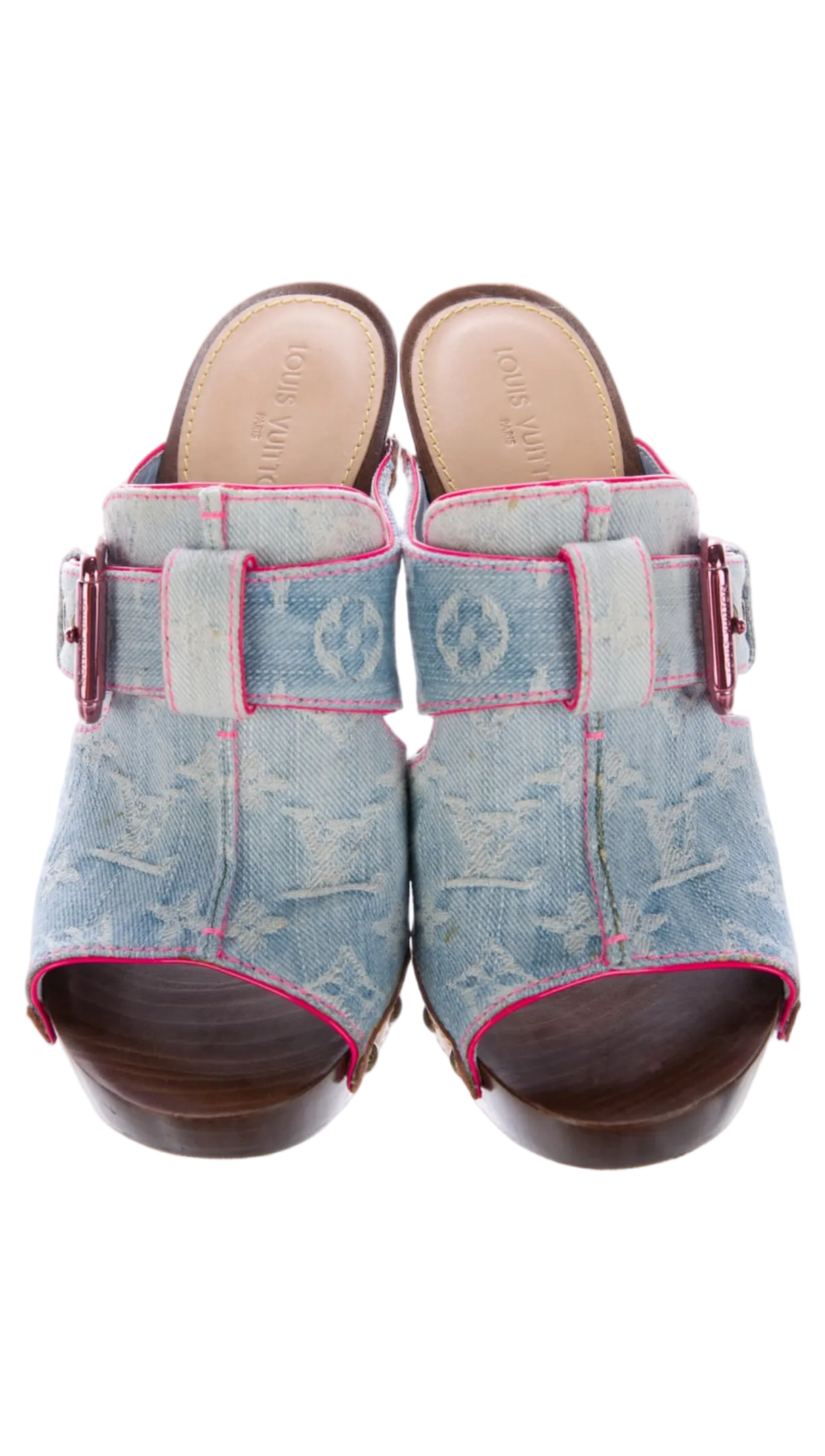 LOUIS VUITTON DENIM HEELS