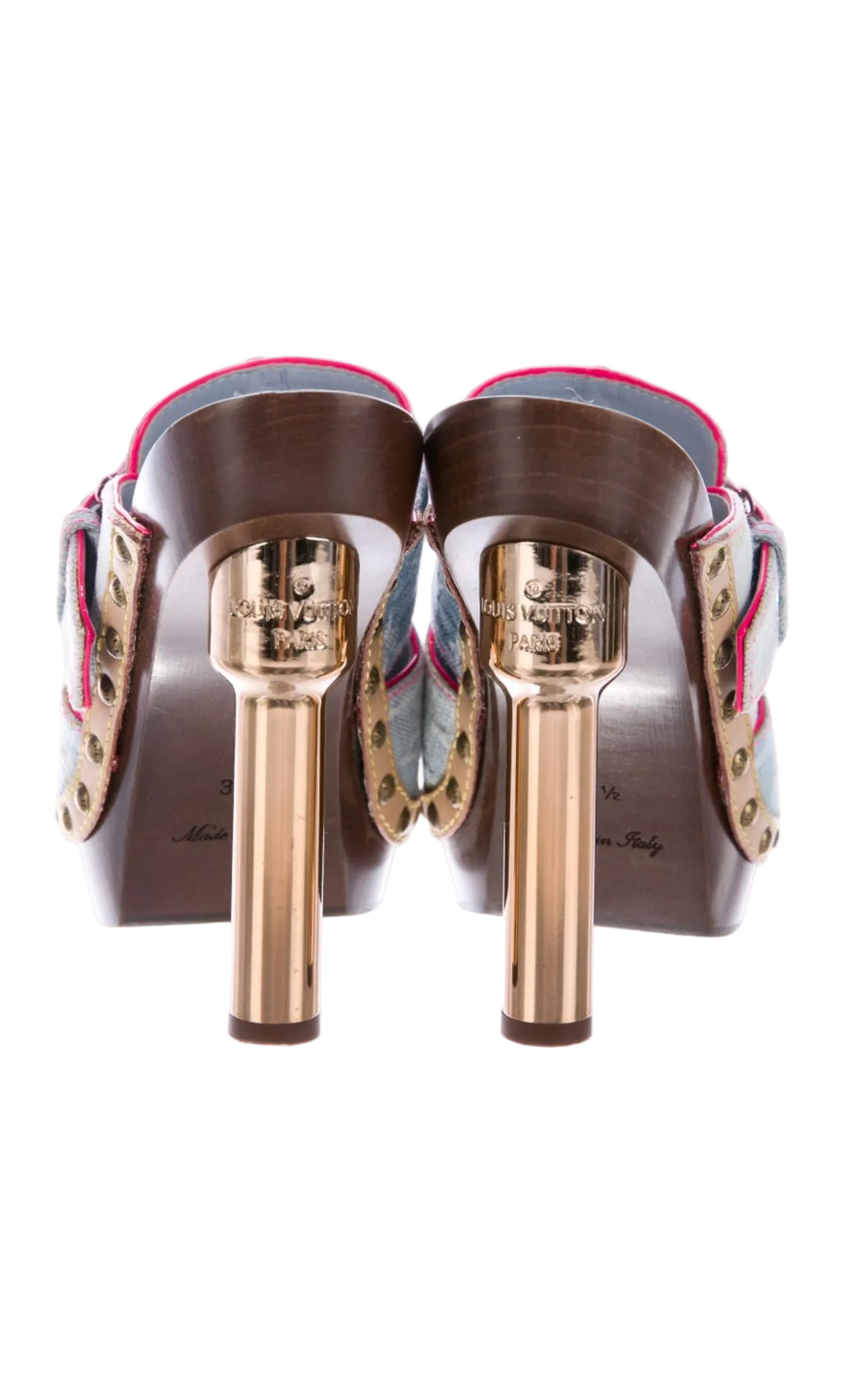LOUIS VUITTON DENIM HEELS